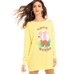 Wild fox LA love birds sweater